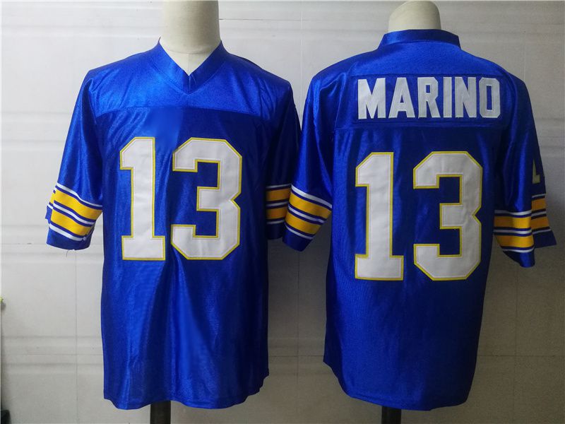 Men Pittsburgh Panthers #13 Marino Blue 2025 NCAA Jersey